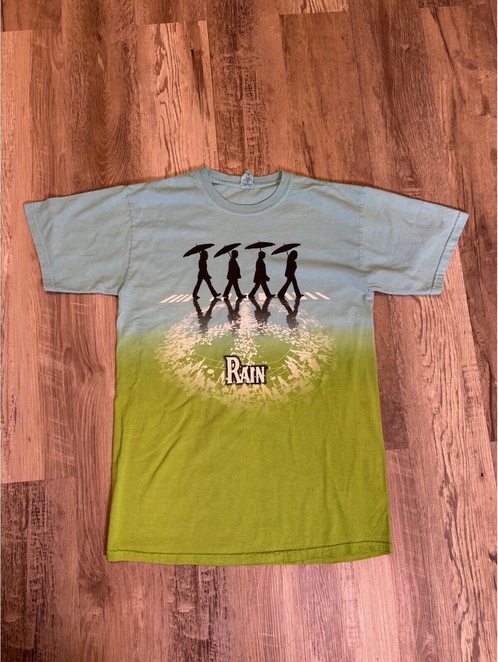 RAIN A Tribute to The Beatles Men’s Medium Graphic T-Shirt Gildan Tie Dye